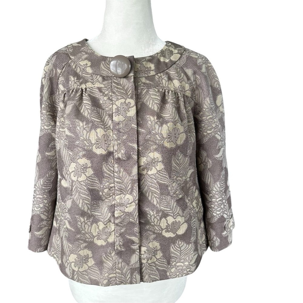 DKNY Jeans Floral brocade Officecore cropped Jacket‎